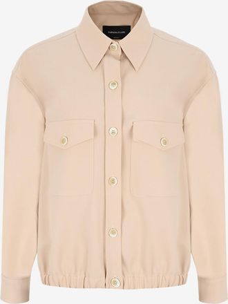 Fabiana Filippi Leichte Boxy-Bomberjacke aus Techno-Tailoring