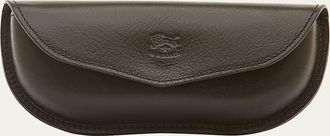 IL BISONTE Mens Leather Eyeglass Case