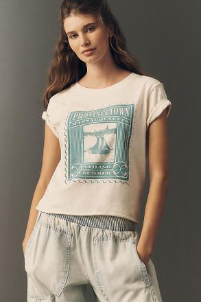 Maeve 100% Cotton Graphic Boxy Tee