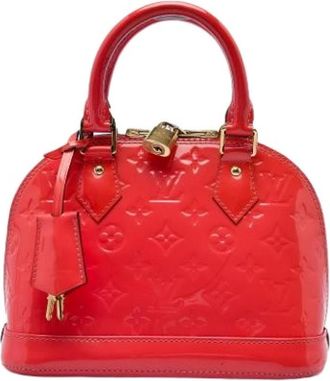 Louis Vuitton Pre-owned Alma BB - Dames - Vintage Handtas - Rood - ONE Size - Leer - Vintage