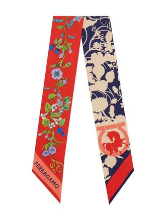 Ferragamo Bandeau con stampa Pegasus - Rosso