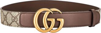Gucci GG Belt With Double G Buckle, Size 100