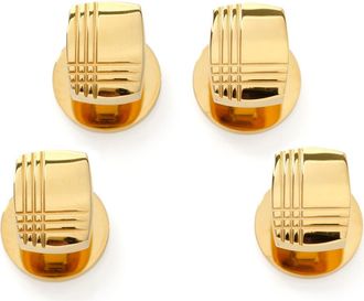 Cufflinks Inc. Tartan Studs in Gold at Nordstrom