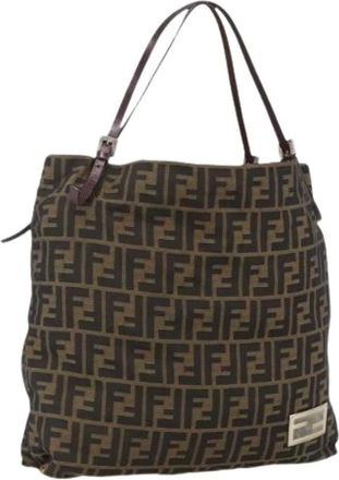 Fendi Pre-owned Tote Bags, female, Brown, Size: ONE SIZE Pre-owned Vintage Tote Bag