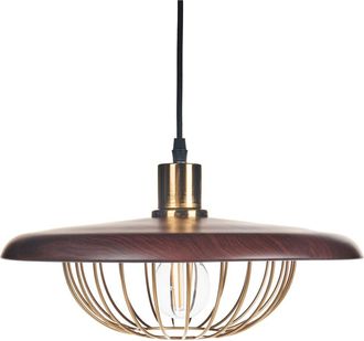 Beliani L&aacute;mpara colgante Metal Dorado