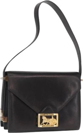 Celine Pre-owned Vintage Schoudertas - Dames - Vintage Schoudertas - Zwart - ONE Size - Leer - Vintage
