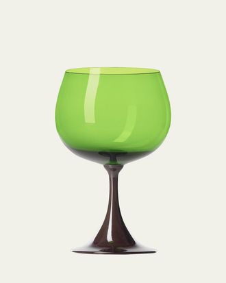 NasonMoretti Burlesque Blueberry/Green Wine Glass, 29 oz