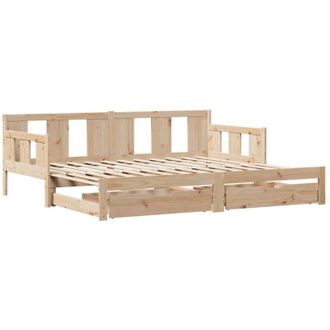 vidaXL Sof&aacute; Cama Nido Con Cajones Sin Colch&oacute;n 80x200 Cm Vidaxl