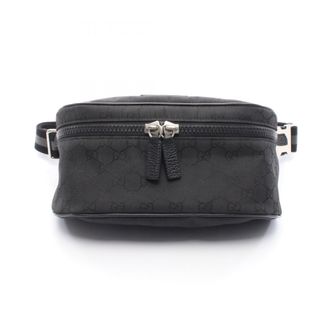 Gucci Black Nylon Leather Fanny Pack (Pre-Owned)