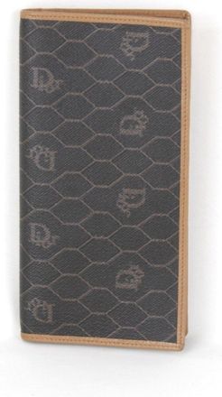 Dior Brown Pvc Long Wallet (Bi-Fold) (Pre-Owned)