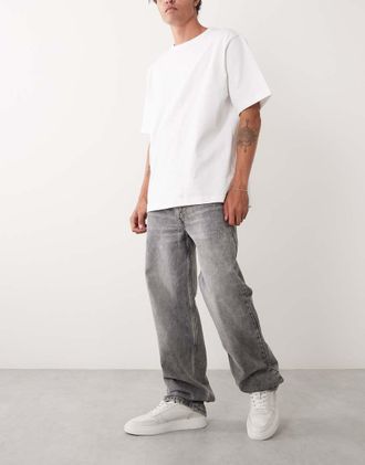 Levi's 565 jeans dritti ampi grigi-Grigio