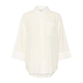 Kaffe Dames, Blouses & Shirts, Wit, Maat: XL