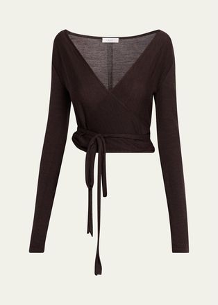 A.L.C. Emma Merino Wool Wrap Sweater