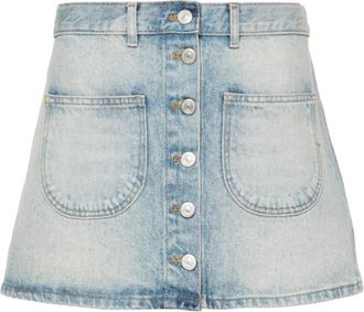 Courr&egrave;ges Multiflex Denim Mini Rok - Dames - Spijkerrokken - Blauw - M - Denim - Rokken
