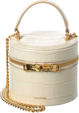 Tom Ford Croc-Embossed Leather Cosmetic Case