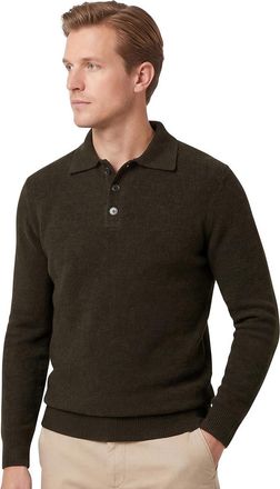 Profuomo polo lange mouw Profuomo donkergroen