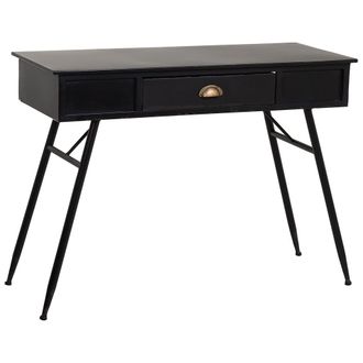 Wanderlust Deco Wanderlust Deco - Recibidor De Metal Negro 100x40x75