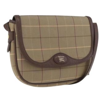 Burberry Pre-owned Cross Body Bags, female, Brown, Size: ONE SIZE Pre-owned Canvas Shoulder Bag