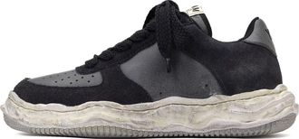 Miharayasuhiro Wayne OG Sole Distressed Leather Low Black A10FW710-BLACK