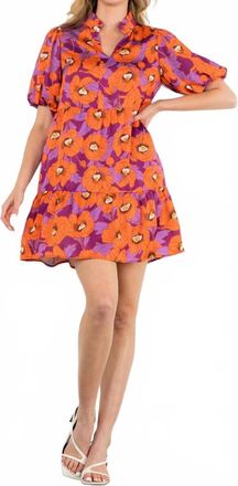 THML Clothing Pretty As A Posy Dress In Purple