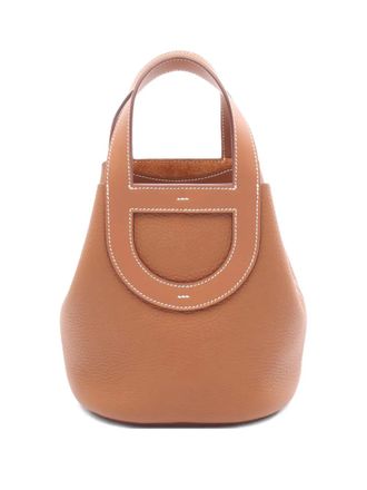 Herm&egrave;s 2024 Taurillon Clemence In The Loop 18 handbag - women - Calf Leather - One Size - Brown