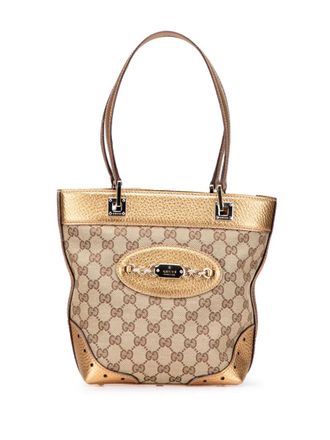 Gucci Borsa tote Punch piccola in tela GG 2000-2015 - Marrone