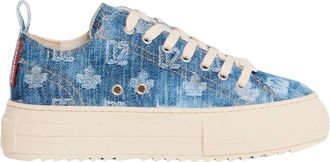 Dsquared2 Low-Top Berlin - Heren - Sneakers - Blauw - 44 EU - Katoen - Schoenen