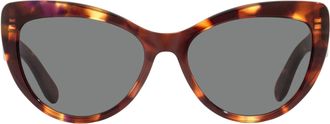 Ferragamo SF930SCP Cat-Eye Script Logo Sunglasses - Brown