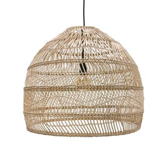 HKliving Wicker Pendelleuchte M, &Oslash; 60 x H 50 cm, natur