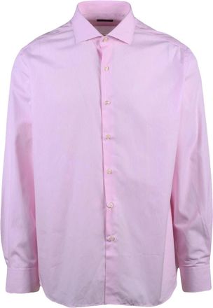 Ambrosio Pink Striped Linen-Blend Shirt