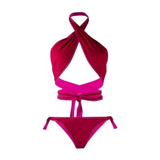 Reina Olga Bikinis, female, Red, Size: M Showhorse Cross-front Bikini