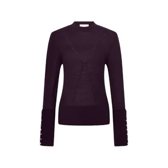 Paco Rabanne Button-cuff Knitted Sweater