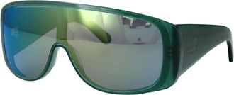 Maison Margiela Masker Zonnebril - unisex - Zonnebrillen - Groen - 69 MM - Accessoires