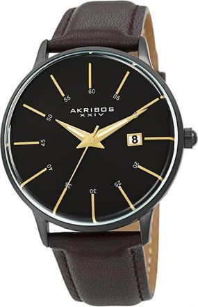 Akribos XXIV Quartz Black Dial Mens Watch AK1104BK-S