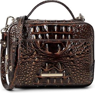 Brahmin Tori Cross Body Womens Handbags Chocolate, Leather/Polyester