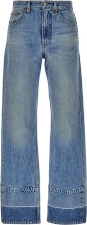 Maison Margiela Straight Jeans - Dames - Regular Fit Jeans - Blauw - W27 - Katoen - Jeans