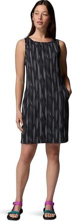 Columbia Chill Rivertm Printed Dress Womens Dress Black/Shimmer : SM, Polyester/Elastane