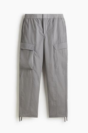 H&M Cargohose aus Nylon in Relaxed Fit - Grau