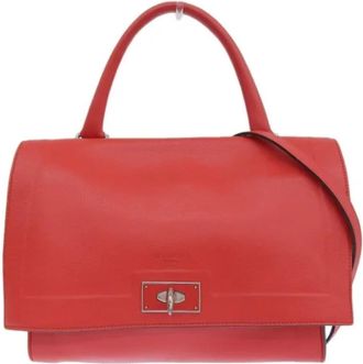 Givenchy Tweedehands leren handtassen - Dames - Vintage Handtas - Rood - ONE Size - Vintage