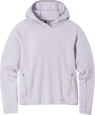 Stio | Womens Glide Power Stretch Hoodie, Size Extra Small in Lavender Haze Heather
