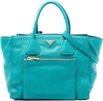 Prada Pre-owned Prada Vitello Daino Front Pocket Open Convertible Tote Ladies OF0KY2D0029JJKA0