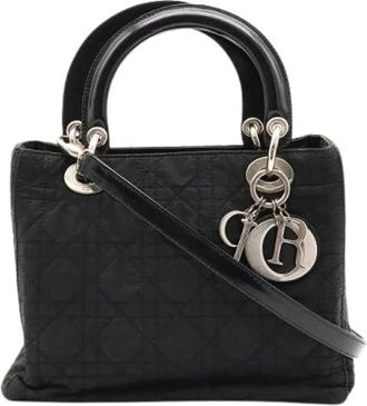 Dior Pre-owned Vintage Nylon Handbag - Dames - Vintage Handtas - Zwart - ONE Size - Nylon - Vintage