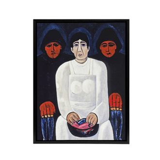 Artery8 The Lost Felice Oil Painting Marsden Hartley Black Framed Canvas Art | Size: W24 x H32
