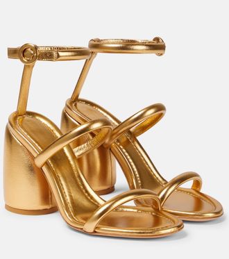 Gianvito Rossi Adrie metallic leather sandals
