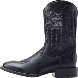 Ariat Mens Sport My Country Ventek Western Boot In Black