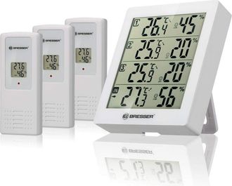 Bresser Termoigrometro, bianco, 10,5 x 2,5 x 12 cm