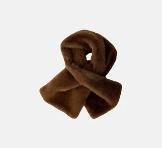 Oui Faux Fur Stole In Taupe