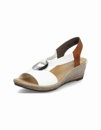 Rieker Womens Rieker Womens 624H6 81 white combi - Size: 7