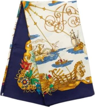 Herm&egrave;s Pre-owned Voiles de Lumiere Zijden Sjaal - Dames - Vintage Accessoires - Veelkleurig - ONE Size - Vintage