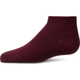 MeMoi Basic Silky-Soft Gauge Ankle Sock in Burgundy at Nordstrom, Size 6-12M